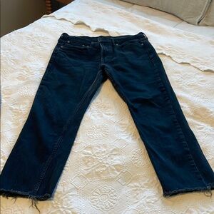 Gap black cropped jeans